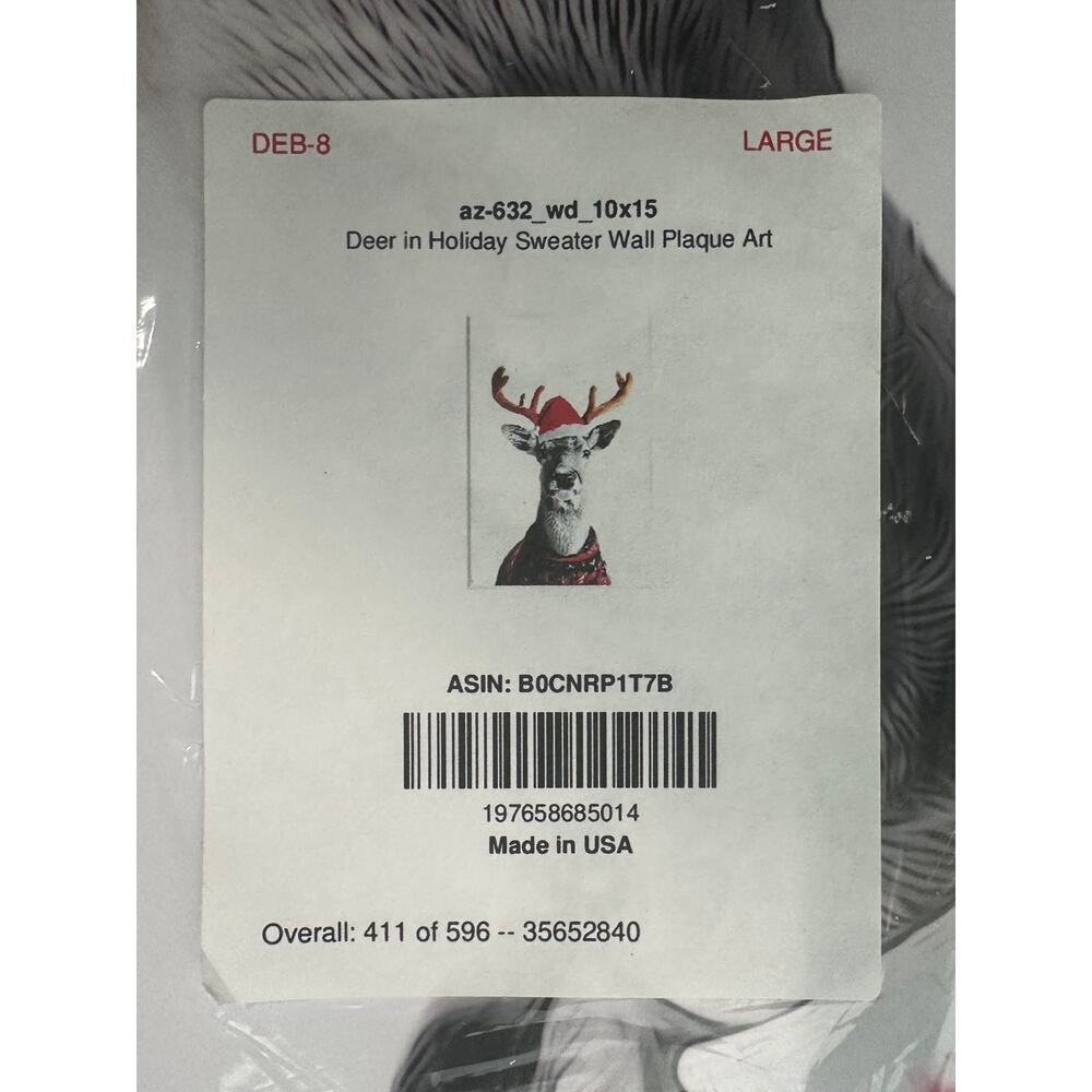 Stupell Industries Deer in Holiday Sweater Holiday Canvas Art Print Wall Art - Picture 2 of 5